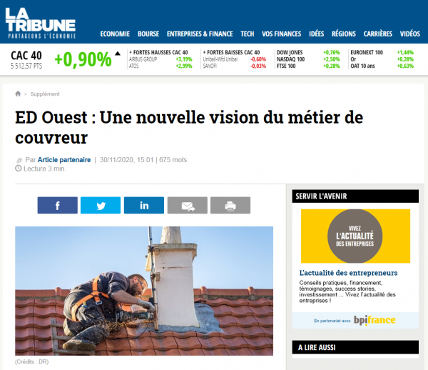 Article La Tribune ED Ouest