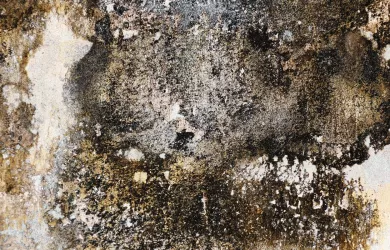 murs humides vus de l'intérieur