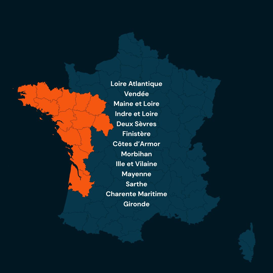Zone d'intervention ED Ouest, Grand Ouest